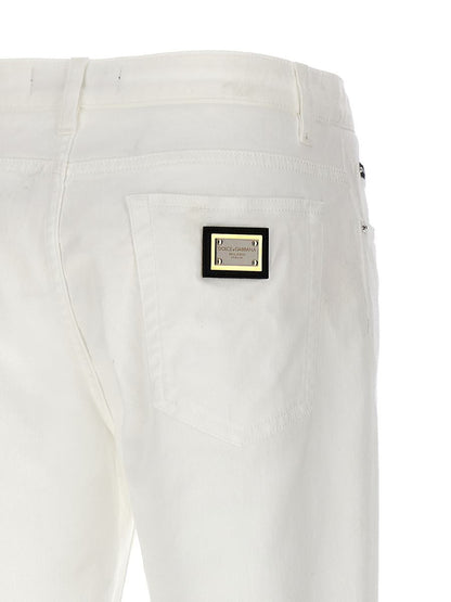 Dolce & Gabbana Logo Plaque Jeans