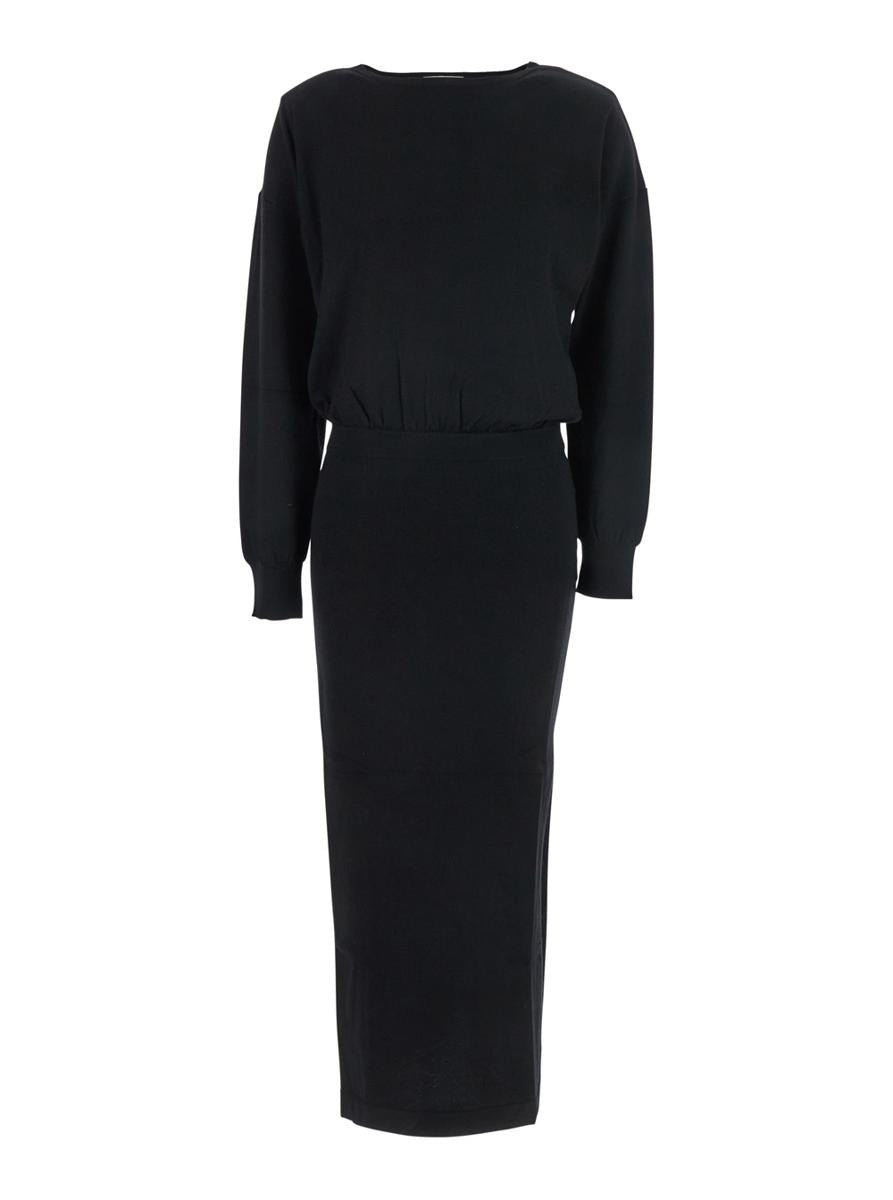 Knit Long Sleeves Maxi Dress