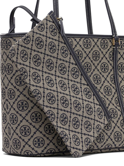 Tory Burch T Monogram Zip Tote