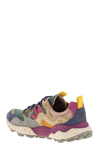 Flower Mountain Yamano 3 - Sneakers In Suede And Technical Fabric