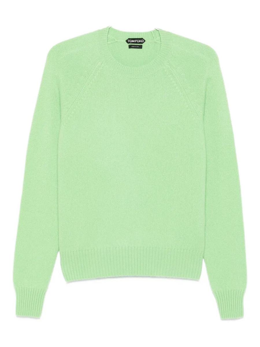 Tom Ford Felted Pure Cashmere Long Sleeves Crew Neck Sweater Clothing