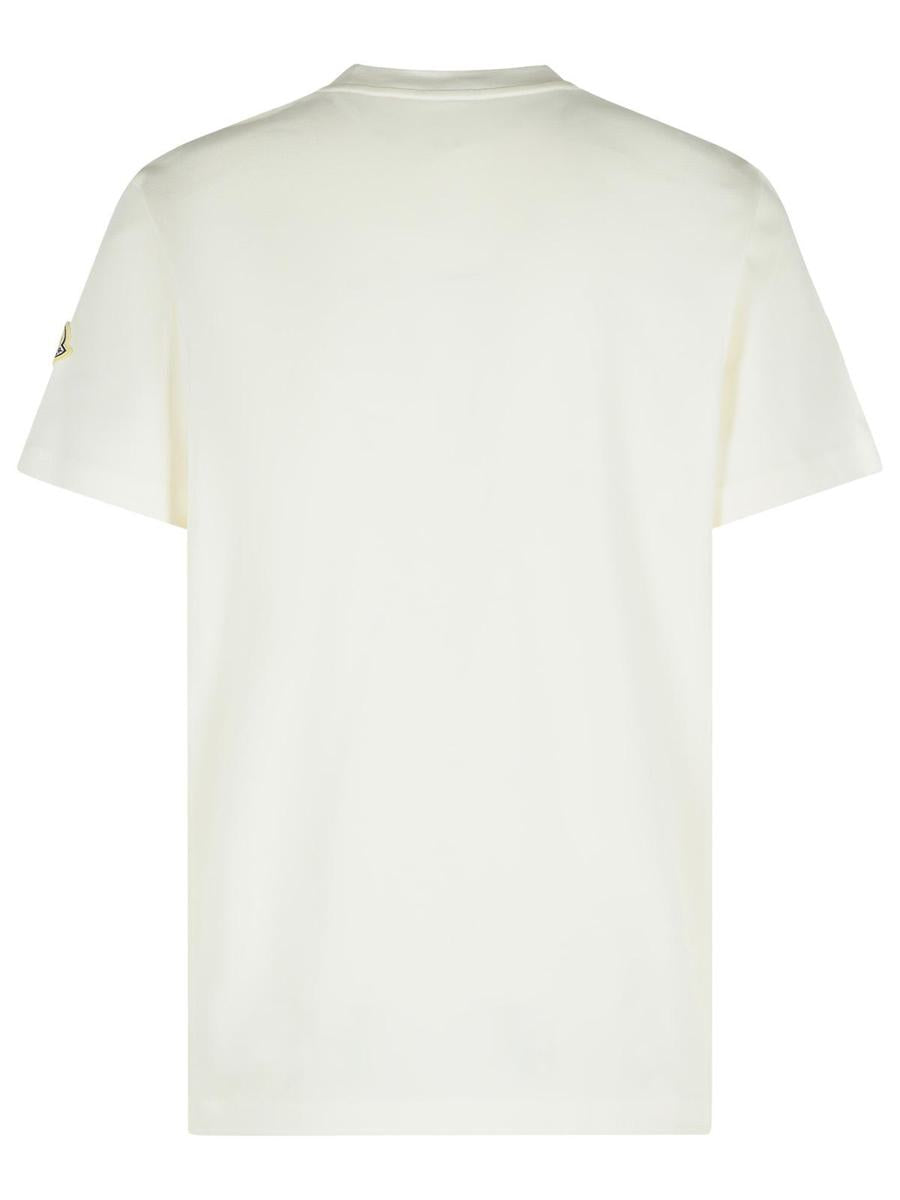 Moncler White Cotton T-Shirt