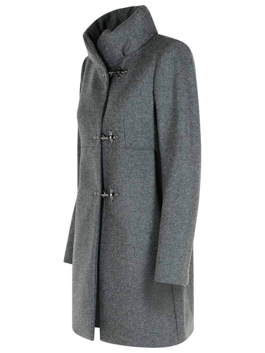 Fay Graphite Wool Blend Coat