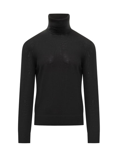 Tom Ford Black Wool Turtleneck Tom Ford