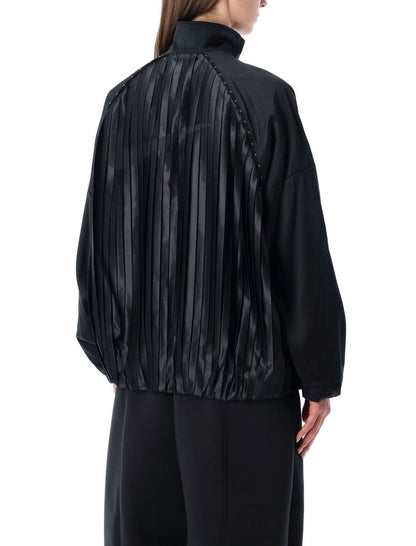 Nike Satin Pleated Oversized Tracksuit Jacket  Sportswear Collection