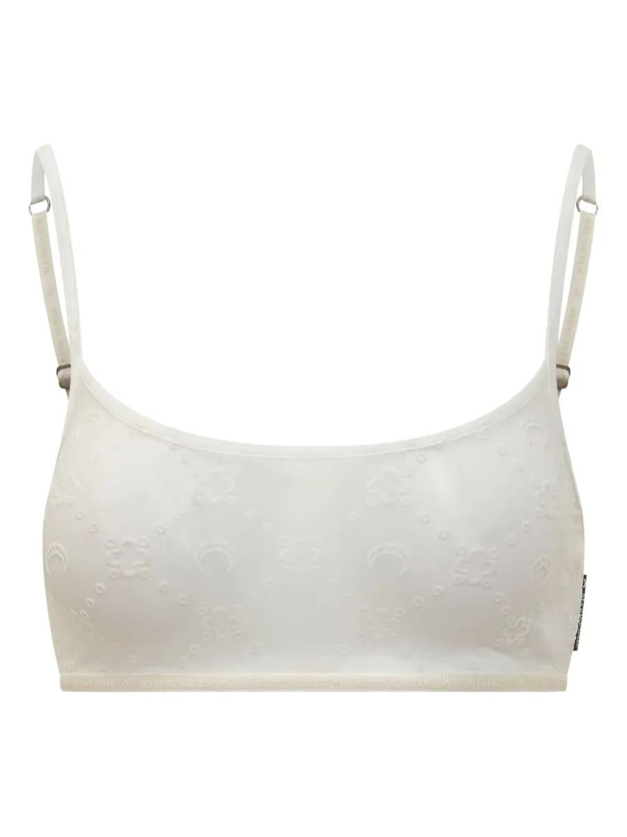 Marine Serre Recycled Mesh Flock Bralette
