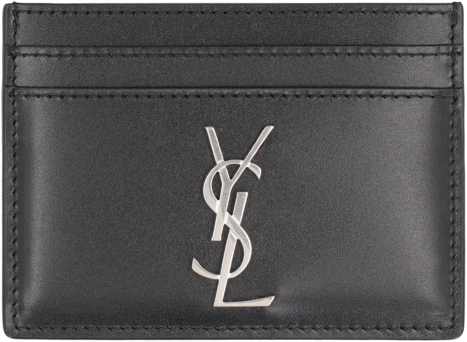 Saint Laurent Cassandre Leather Card Holder