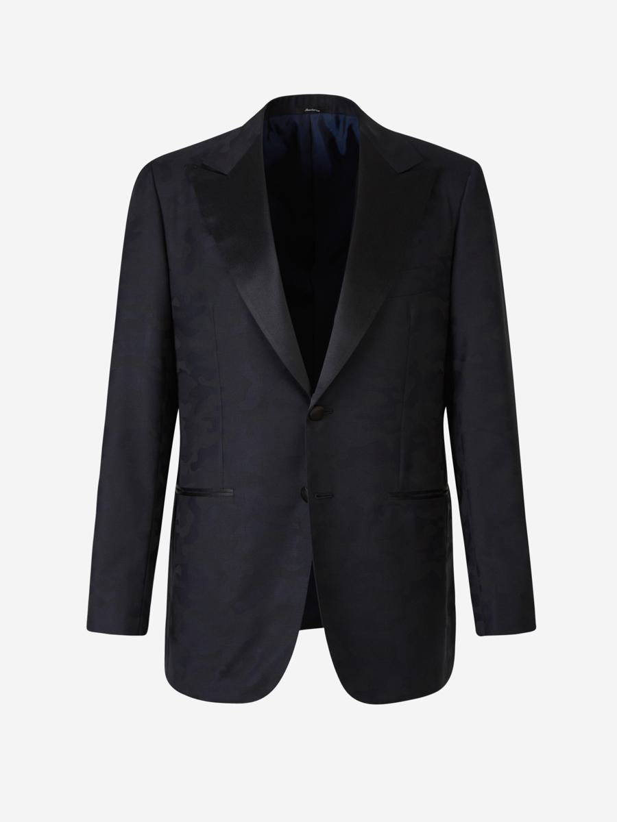 Sartorio Napoli Camouflage Pattern Blazer