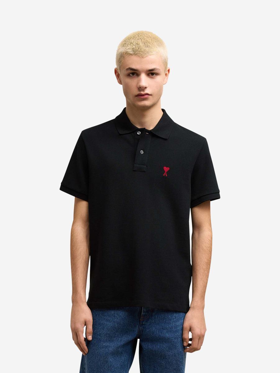AMI Paris Cotton Heart Polo