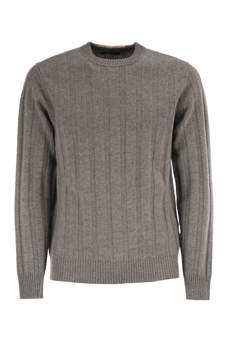 Peserico Wool And Cashmere Ribbed Jumper
