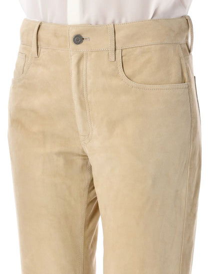 Ralph Lauren Suede Leather Trousers