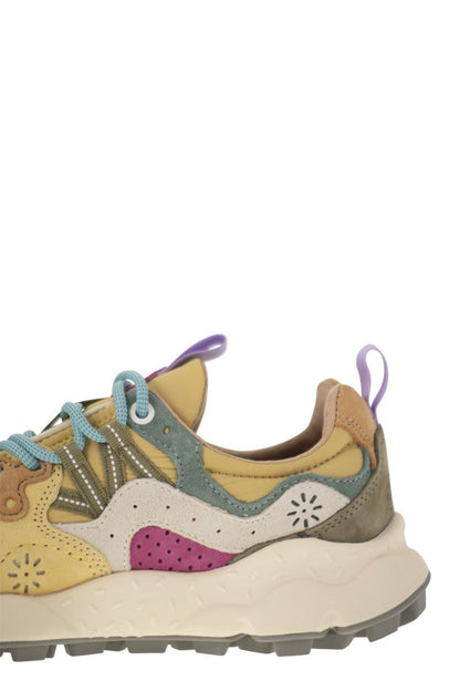 Flower Mountain Yamano 3 - Sneakers In Suede And Technical Fabric