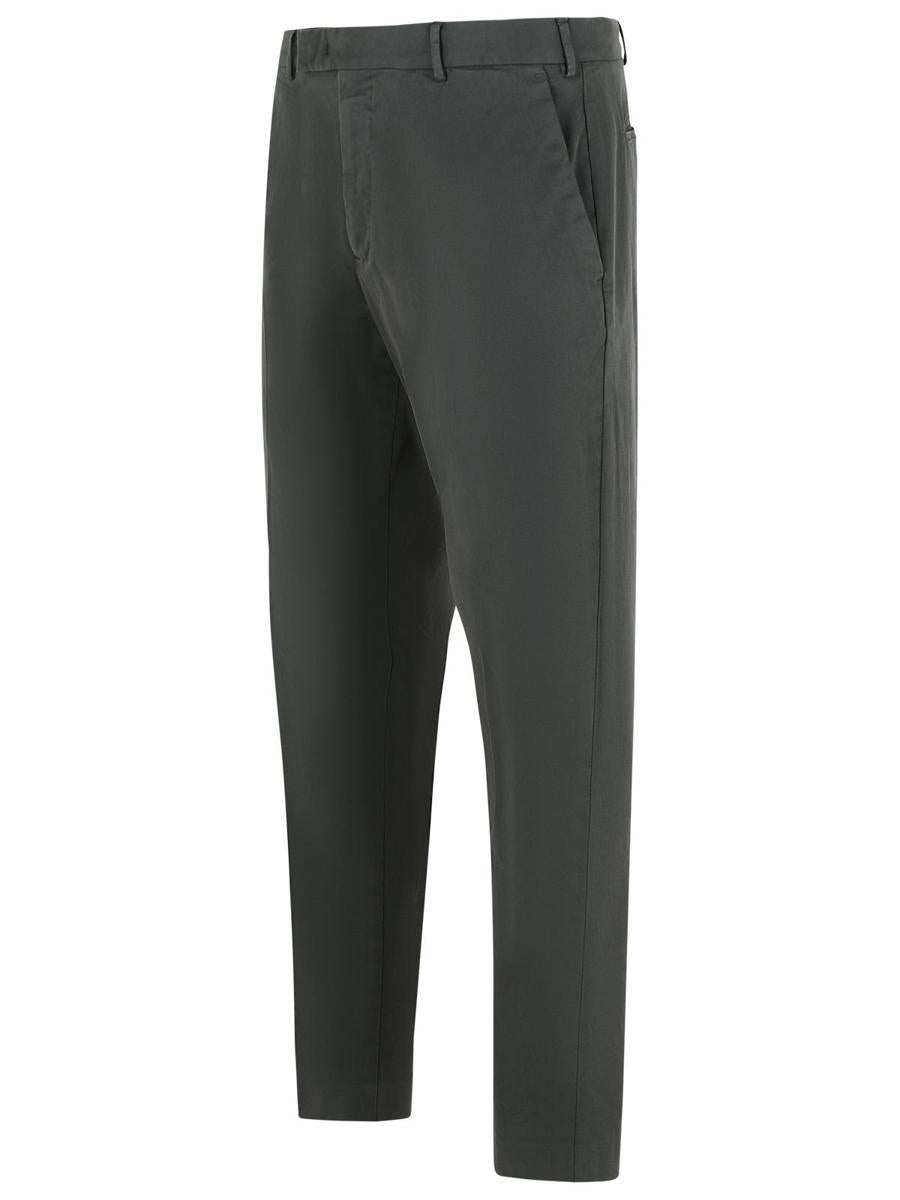 Pt Torino 'Rebel' Grey Stretch Cotton Pants