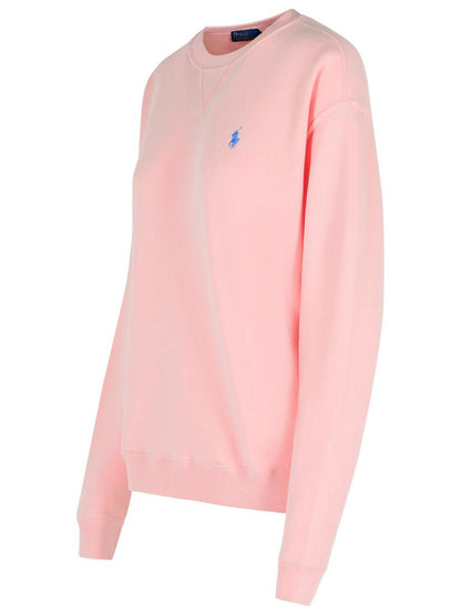Polo Ralph Lauren Pink Cotton Blend Sweatshirt
