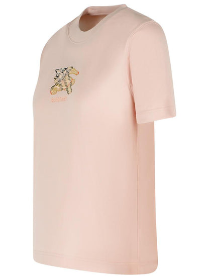 Burberry Pink Cotton T-Shirt
