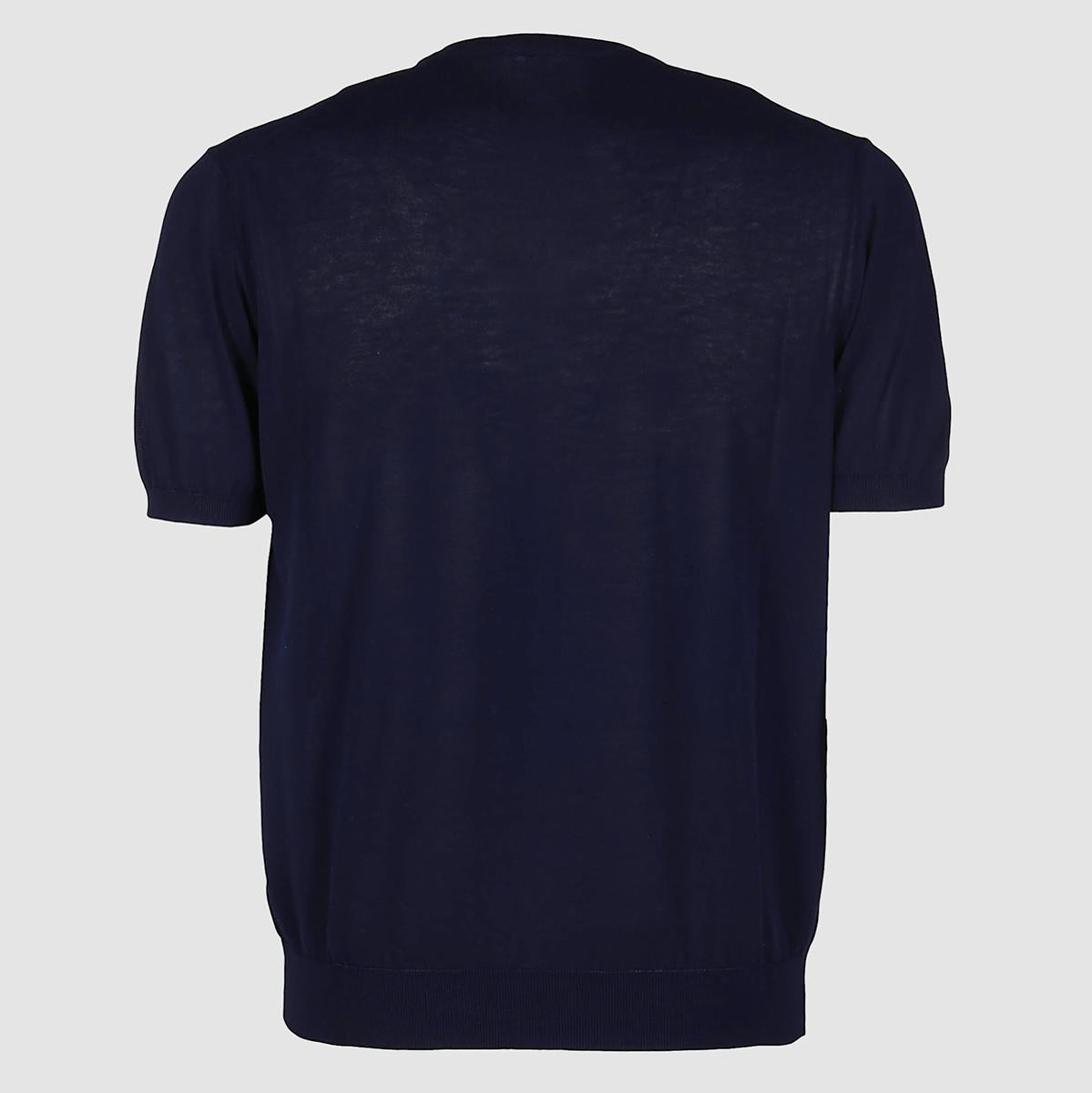 Malo Blue Cotton T-Shirt