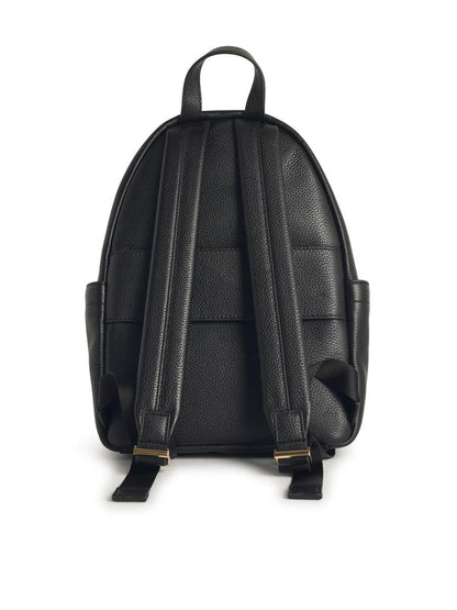 Michael Kors 'Tanner' Medium Backpack In Black Hammered Leather