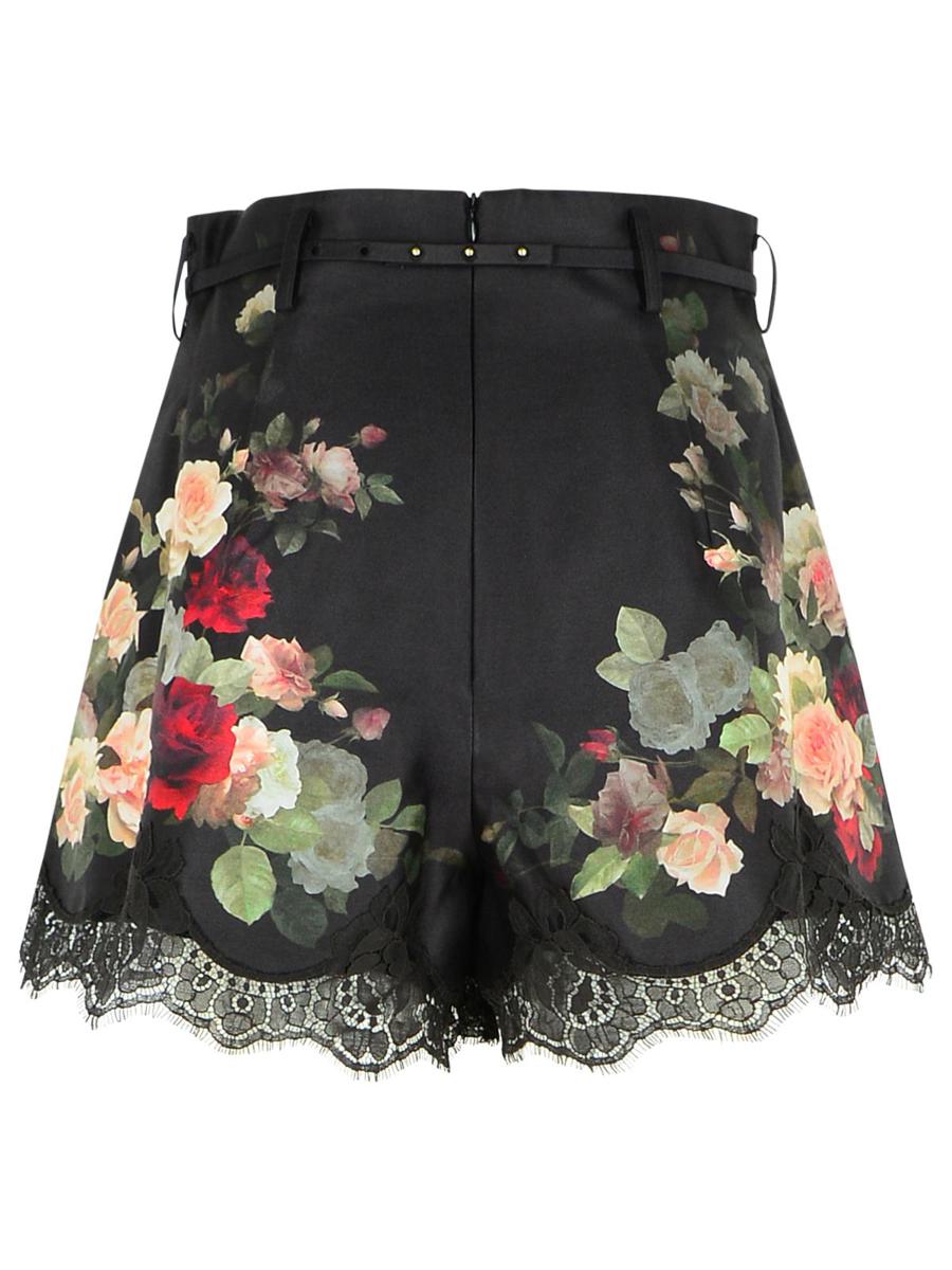 Zimmermann Black Silk Blend Shorts