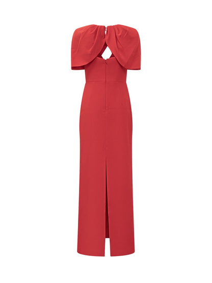 Rebecca Vallance Red Cape Long Dress Rebecca Vallance