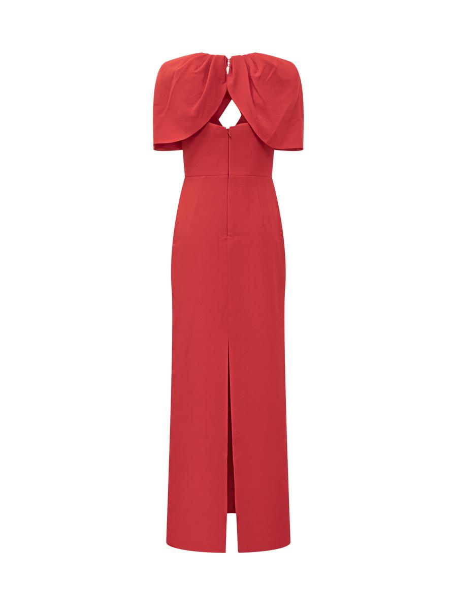 Rebecca Vallance Red Cape Long Dress Rebecca Vallance