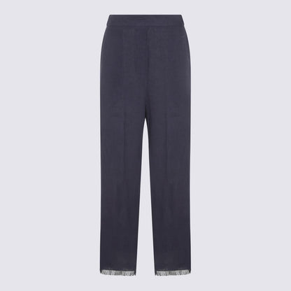 Antonelli Blue Linen Pants