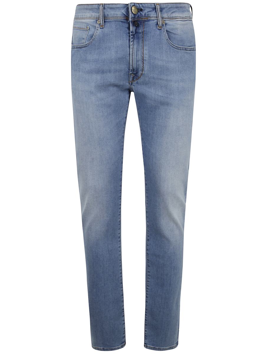 Incotex Blue Division 5 Pockets Denim Stretch Clothing