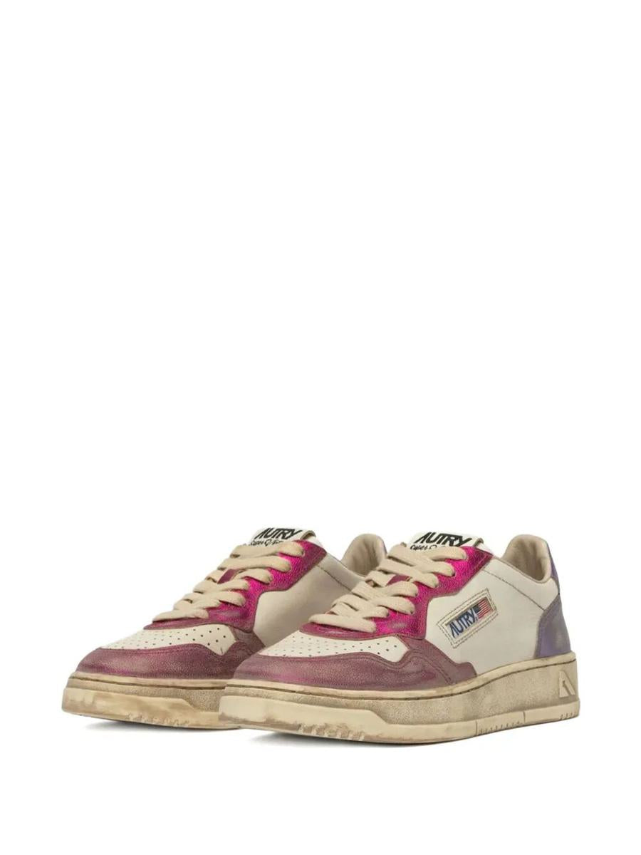 Autry "Sup Vintage Low" Suede Sneakers Shoes