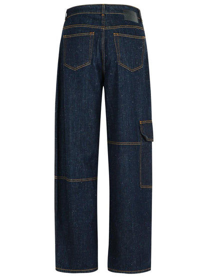 Ganni Navy Cotton Jeans