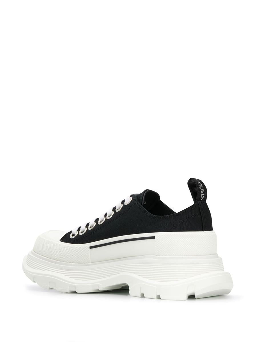 Alexander McQueen Tread Slick Canvas Sneakers With Rubber Sole