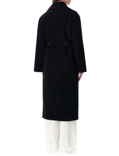 Alberta Ferretti Coat In Double-Face Wool