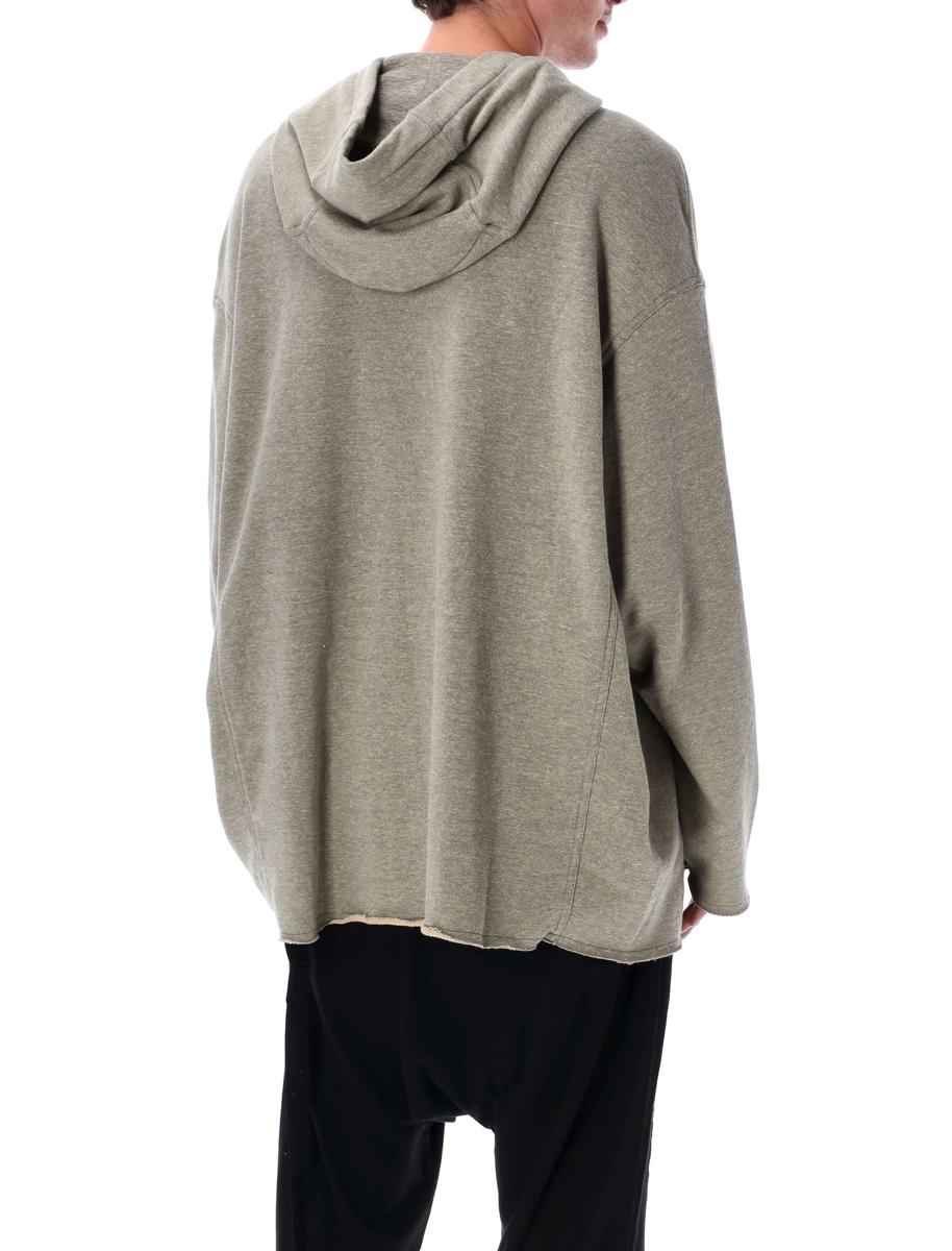Rick Owens Drkshdw Grey Melange Peter Hoodie Sweatshirt