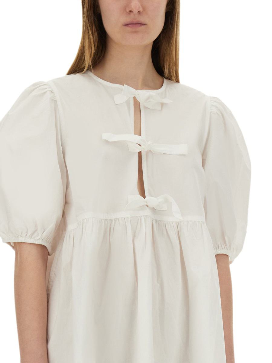 Ganni Poplin Mini Dress