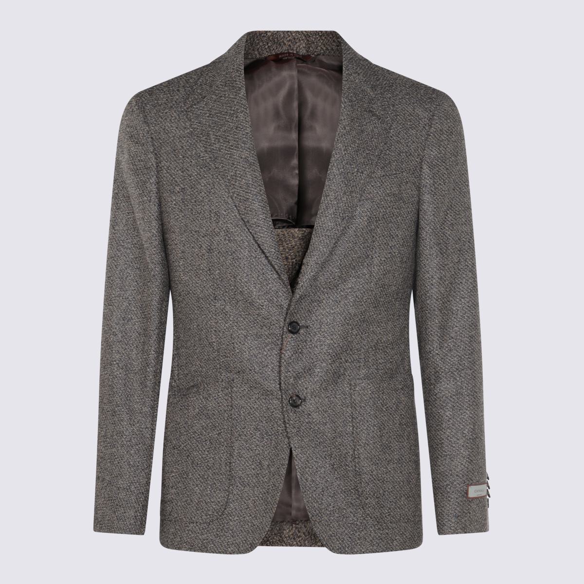 Canali Grey Wool Blazer