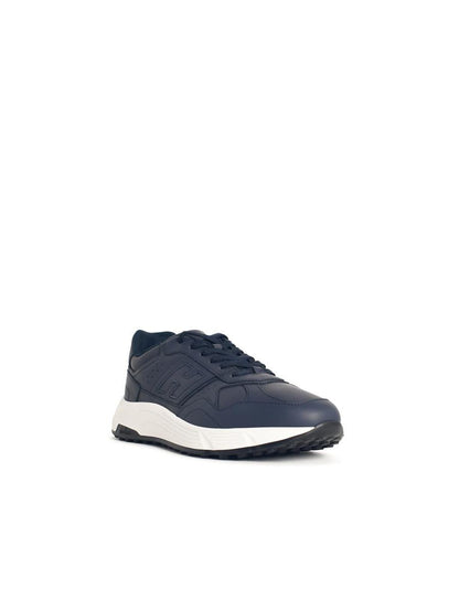 Hogan 'Hyperlight' Navy Leather Sneakers