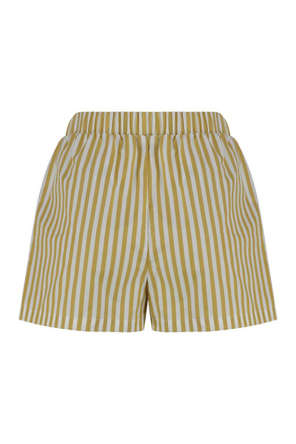 Elisabetta Franchi Striped Poplin Shorts