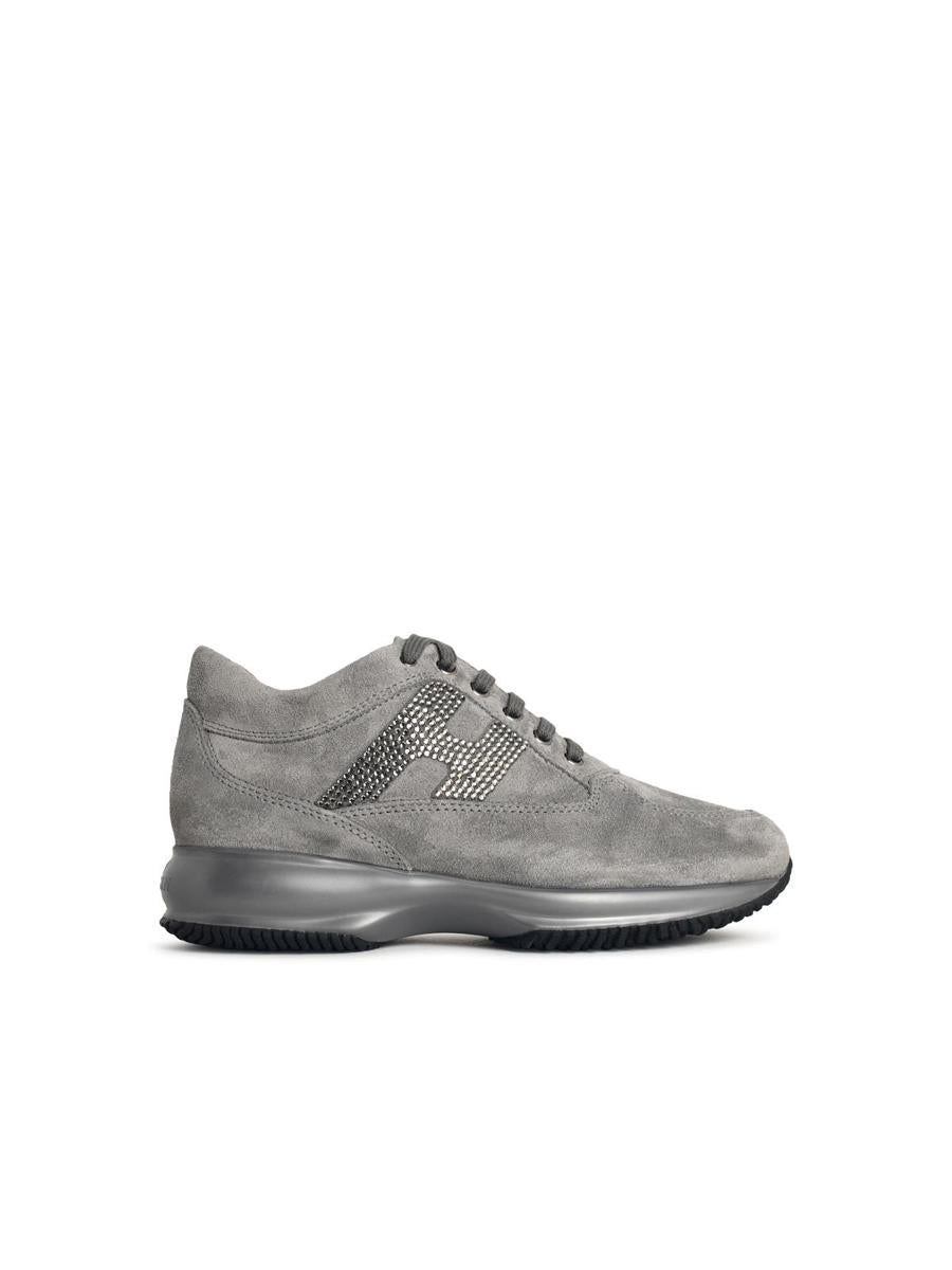 Hogan 'Interactive' Grey Suede Sneakers