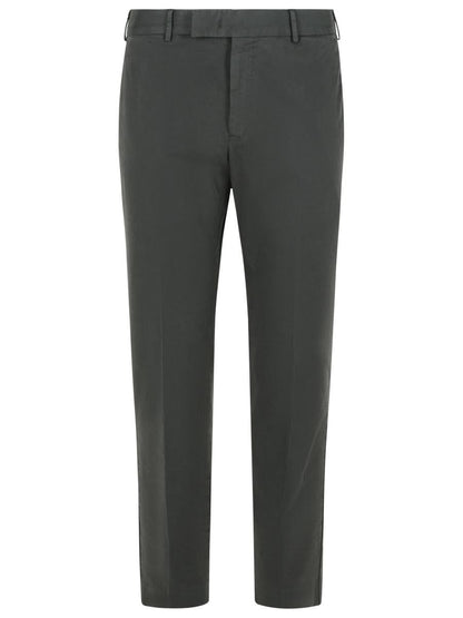 Pt Torino 'Rebel' Grey Stretch Cotton Pants