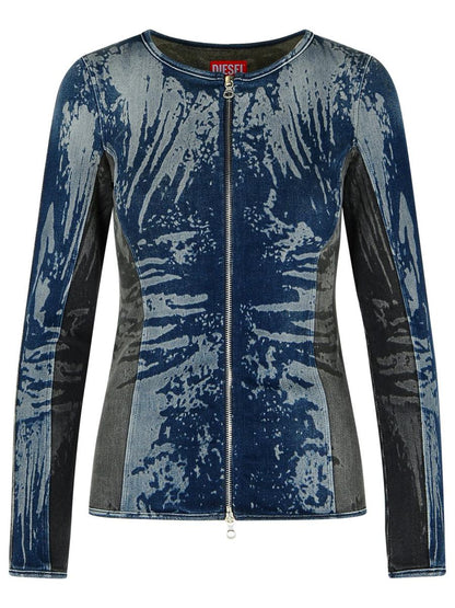 Diesel 'Gary' Blue Cotton Top