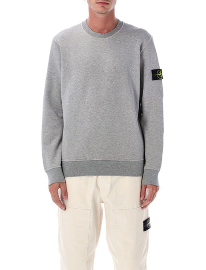 Stone Island Organic Cotton Fleece Sweatshirt