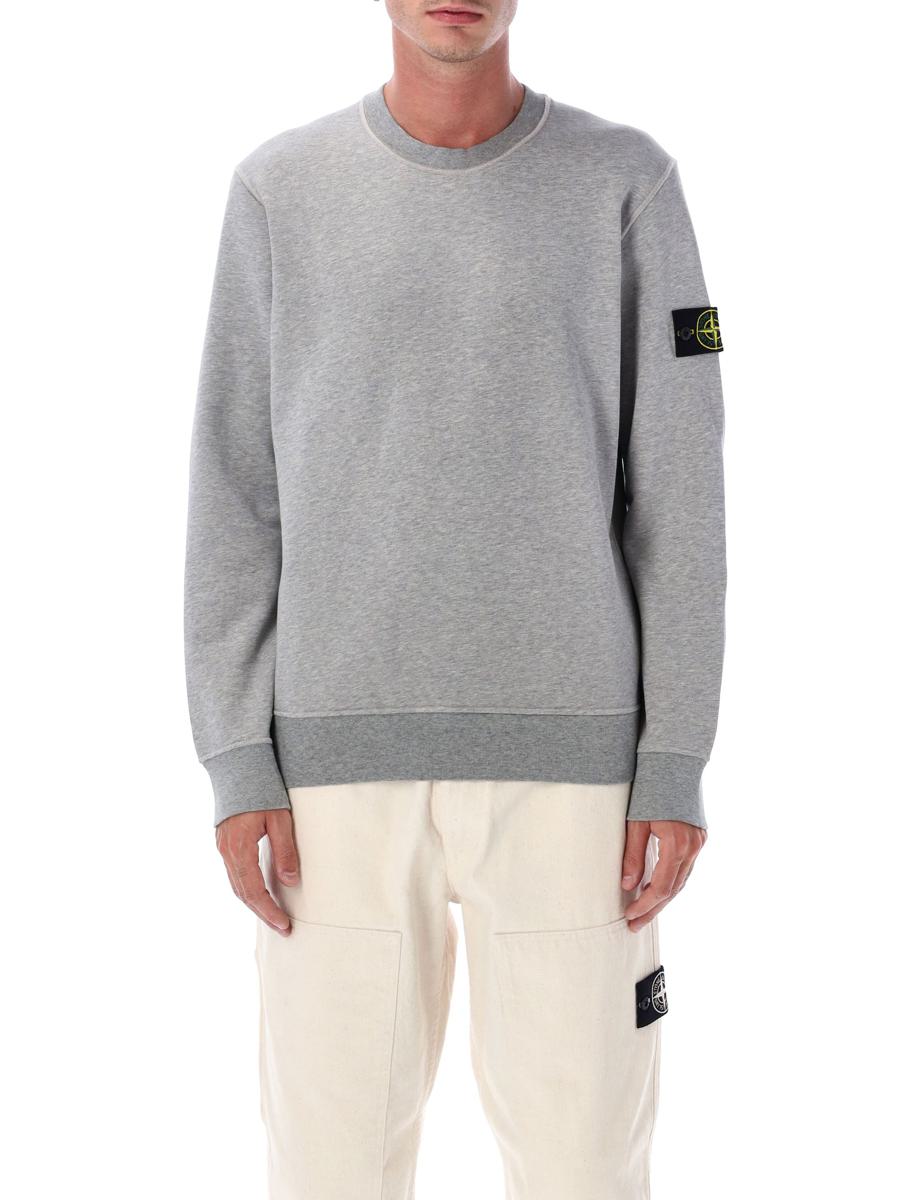 Stone Island Organic Cotton Fleece Sweatshirt