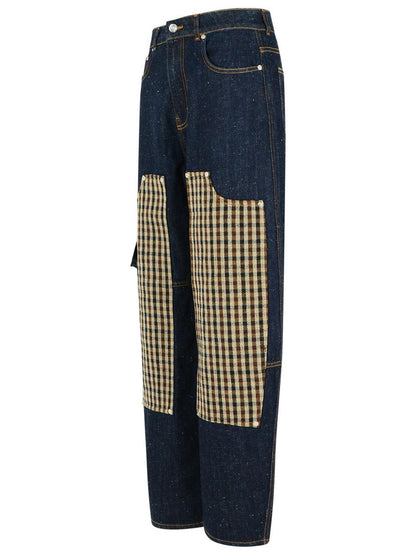Ganni Navy Cotton Jeans