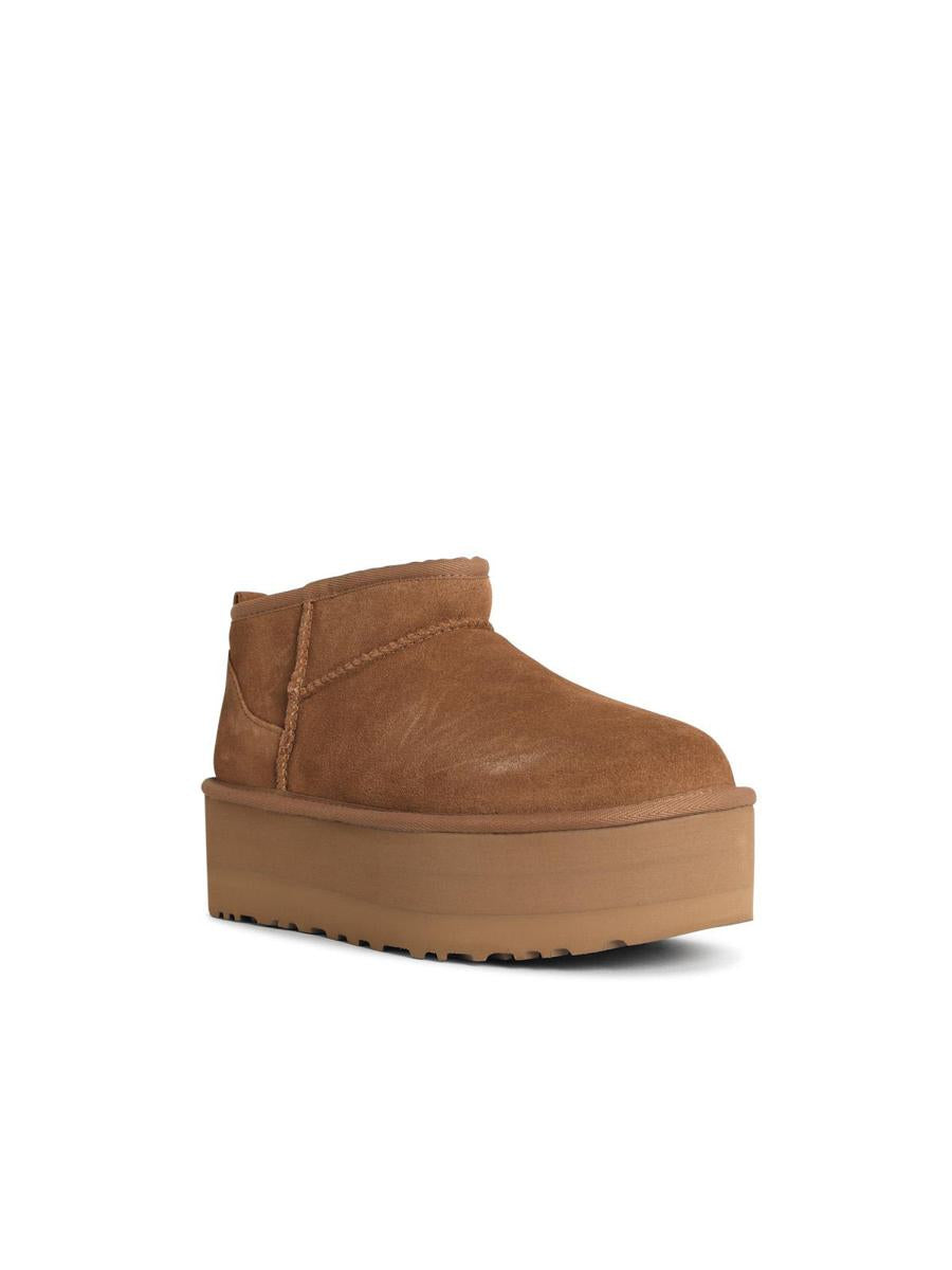 UGG 'Classic Ultra Mini Platform' Chestnut Suede Boots