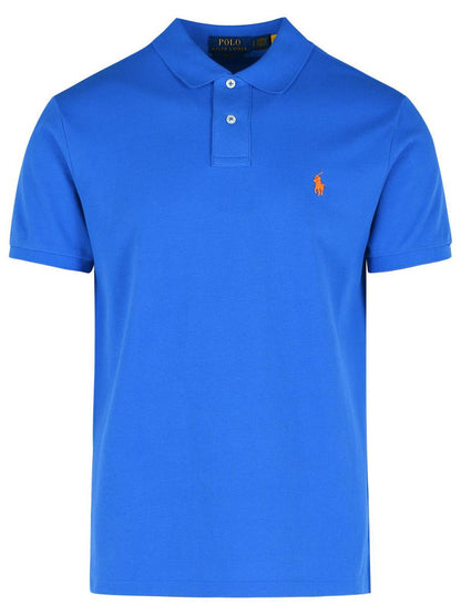 Polo Ralph Lauren Polo Shirt In Blue Cotton