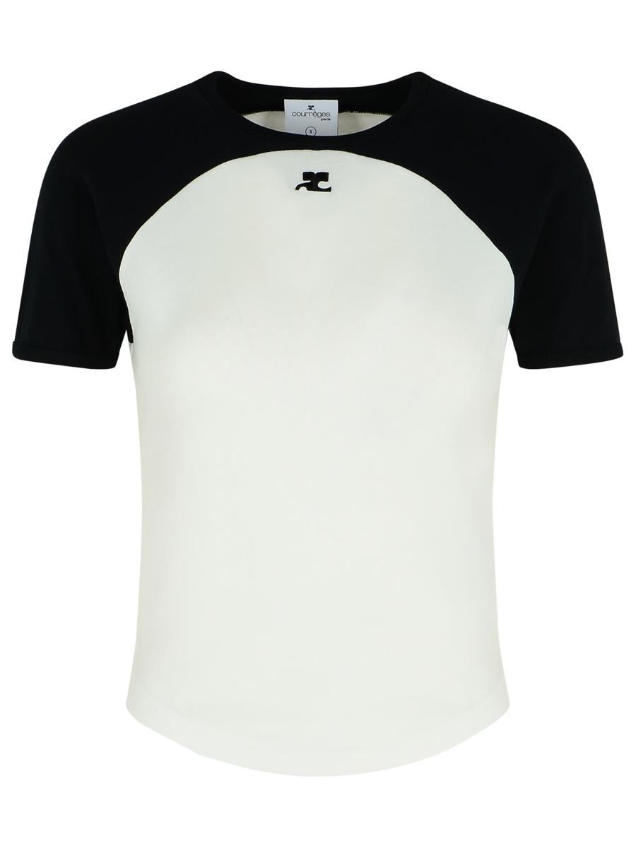 Courrèges White Cotton T-Shirt