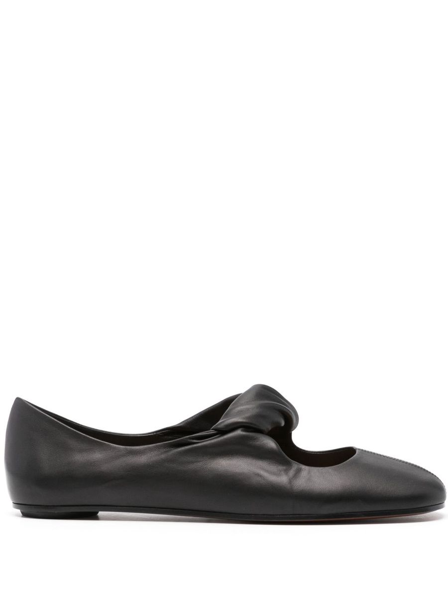 Alexander Mcqueen Twisted Detail Ballet Flats