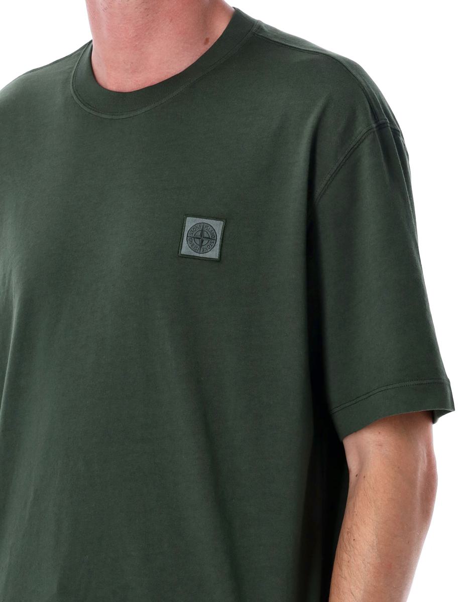 Stone Island Compass Patch Cotton T-Shirt