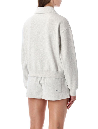 Sporty & Rich Major League Cropped Cotton Polo