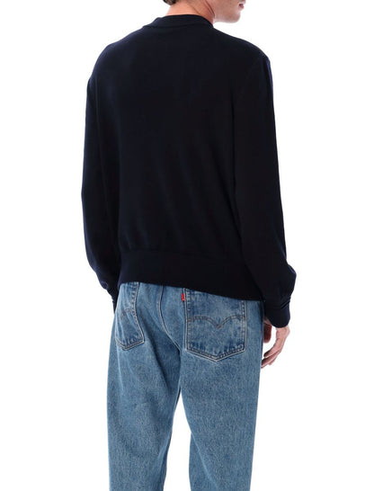 Moncler Wool Cardigan With Padded Front