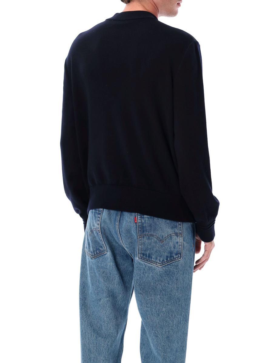 Moncler Wool Cardigan With Padded Front