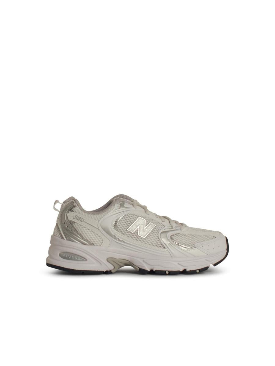 New Balance '530' White Mesh Sneakers